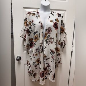 Maurices Multicolor Patterned Kimono